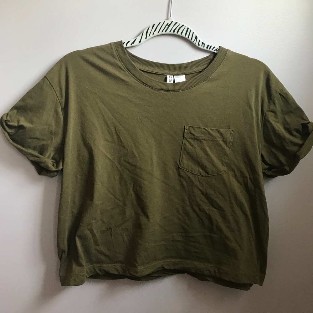 Green Crop Top